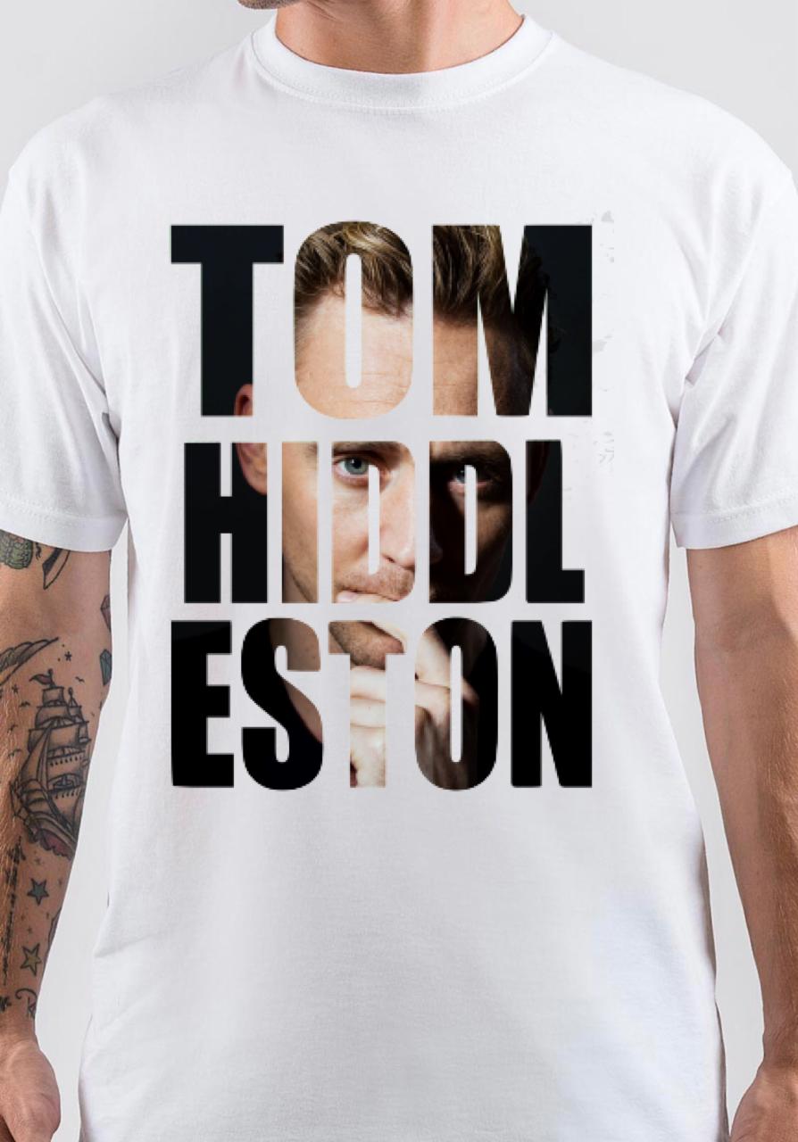 Tom Hiddleston White T-Shirt