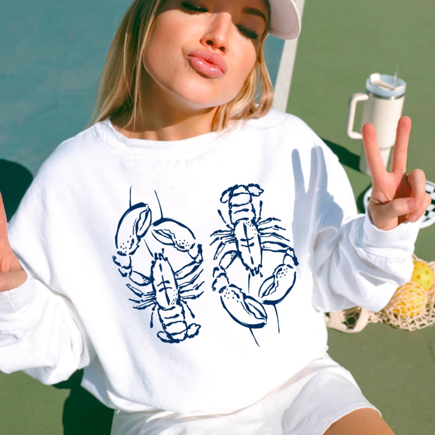 Coastal  Aesthetic | Summer 2025 Lobsters Sweatshirt