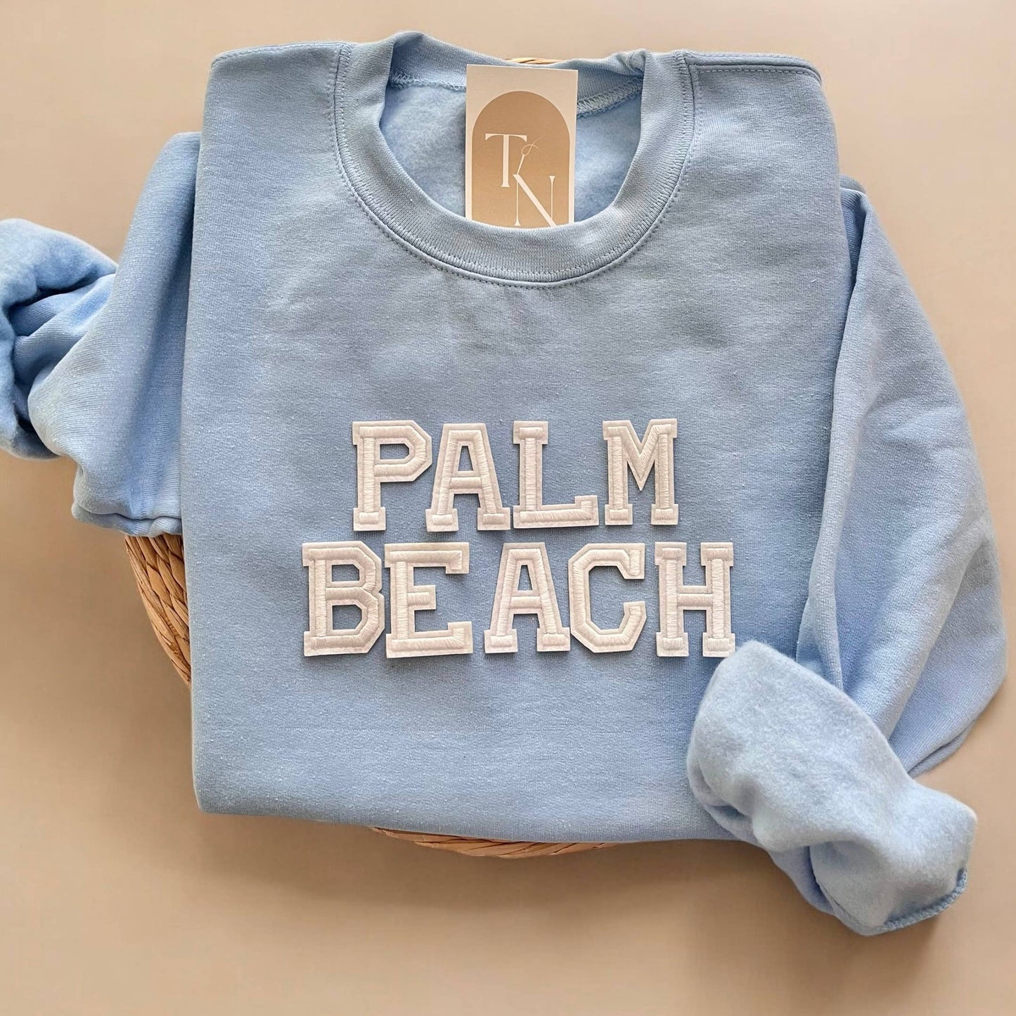 Palm Beach Florida Crewneck Sweatshirt, Florida Novelty