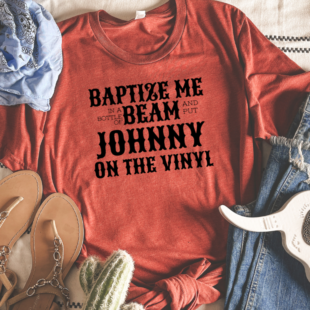 All Night Revival Baptize Me in A Bottle of Beam Graphic Tee