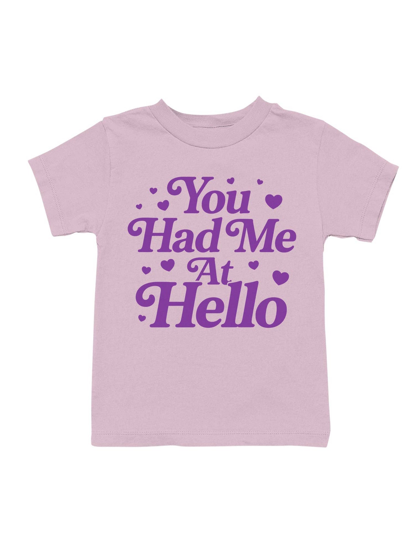 Romantic Purple Love Design Youth's T-Shirt