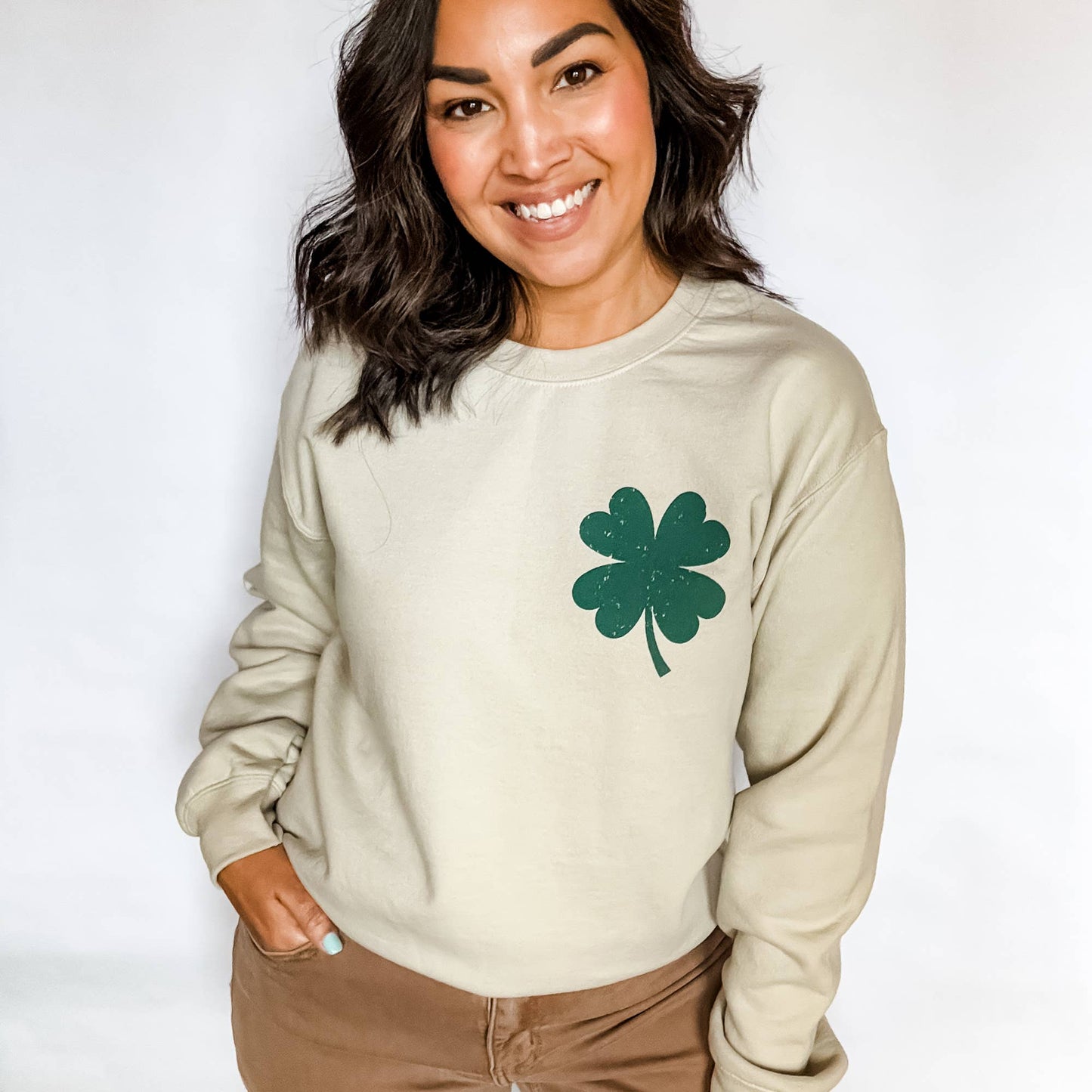 Clover Sweatshirt, Clover Crewneck St Patrick's Day, St. Pat