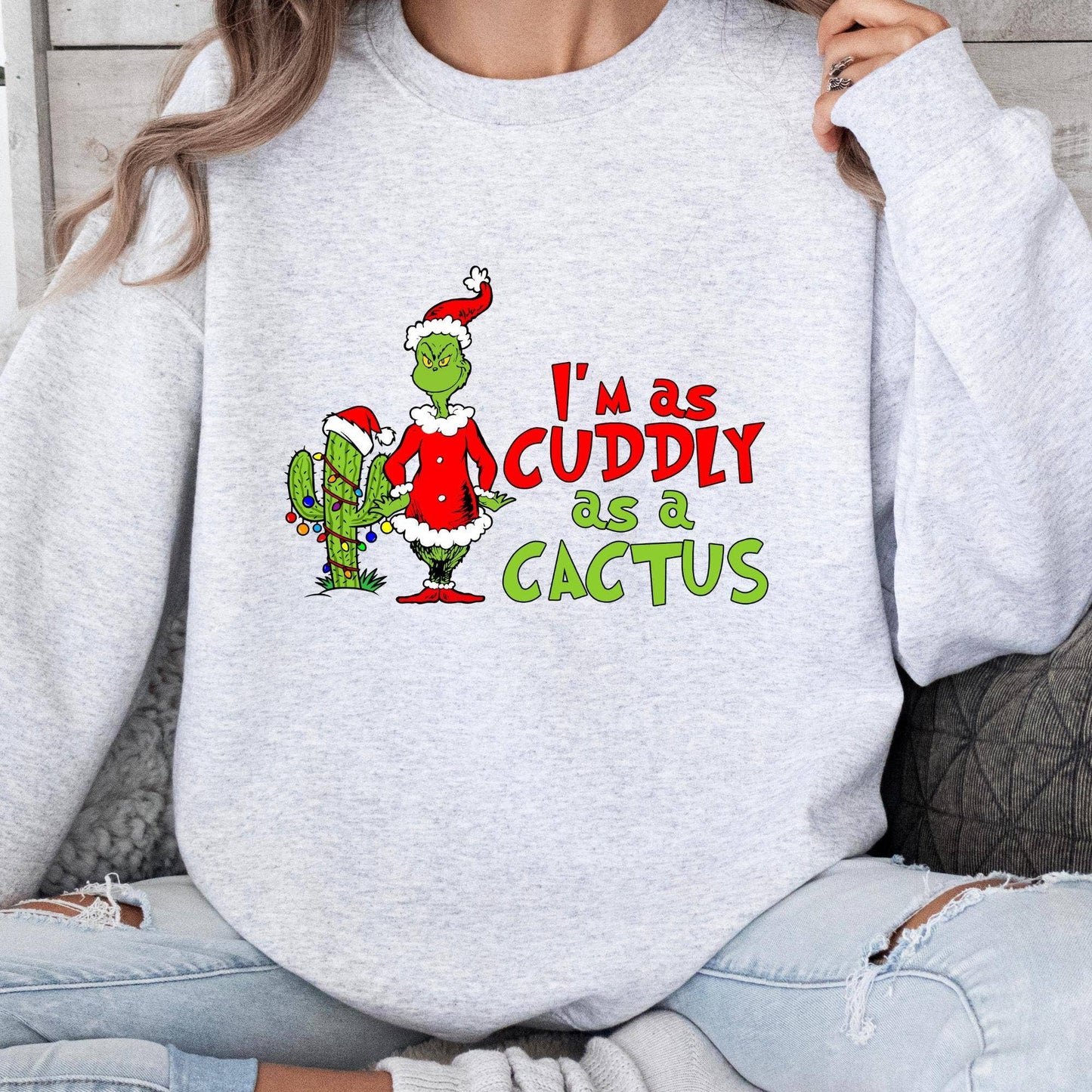 Grinchmas Cactus Sweatshirt