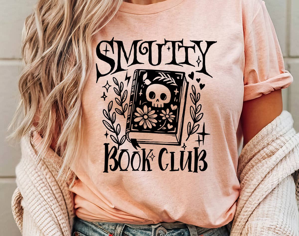 Smutty Book Club - Funny Book Reading T-Shirt