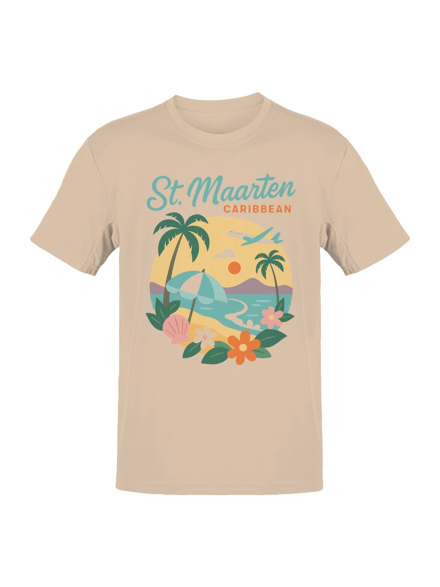 St. Maarten Caribbean Sunset Vibes Men's T-Shirt
