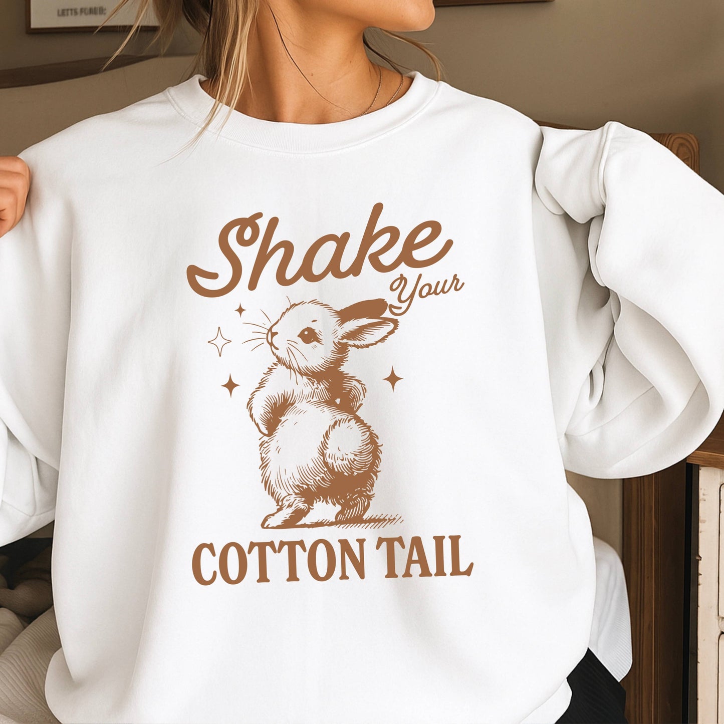 Cotton Tail Easter Graphic Sweatshirt | Gildan Brand