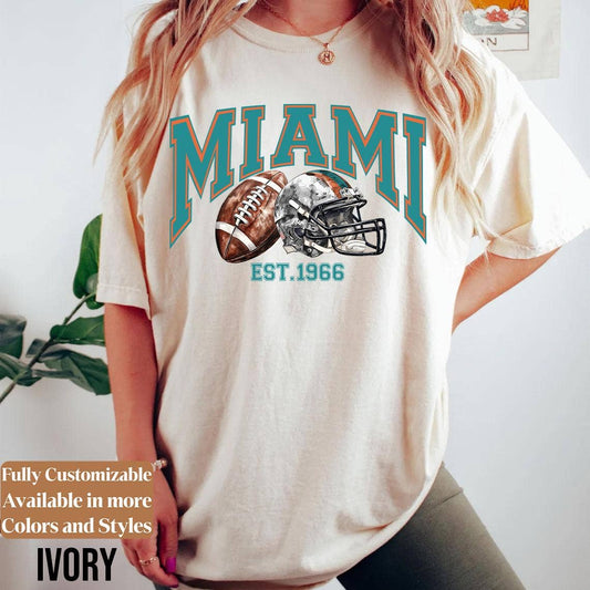 Miami Football Vintage Retro Style Shirt