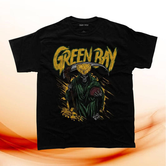 Green Bay Football Shirt - Skeleton Sport Gift Tee