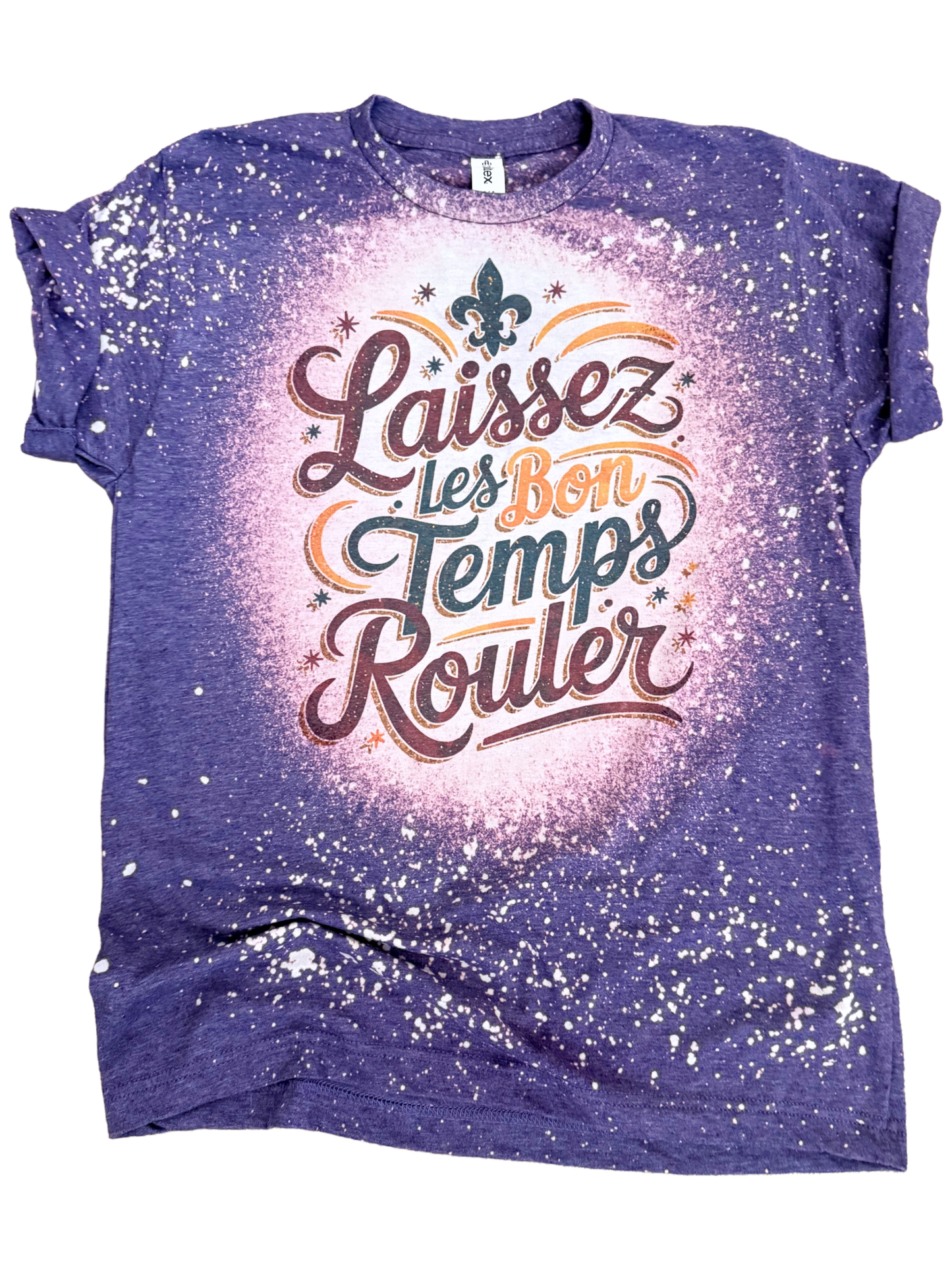 Laissez Les Bon Temps Rouler – Bleached Mardi Gras Tee
