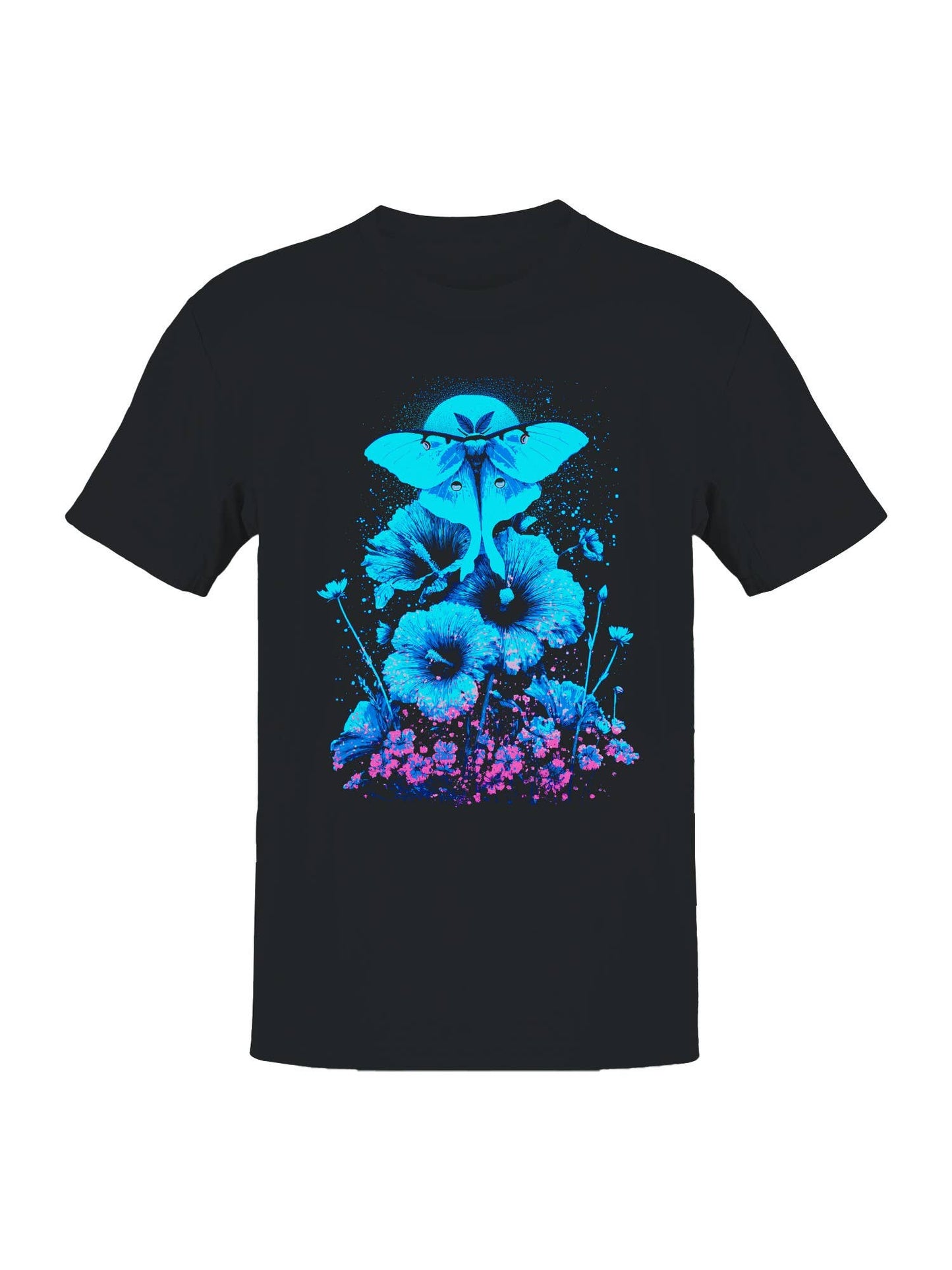 Celestial Moth and Floral Fantasy Men's T-Shirt
