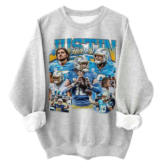 Justin Herbert Vintage Football American Graphic Shirt