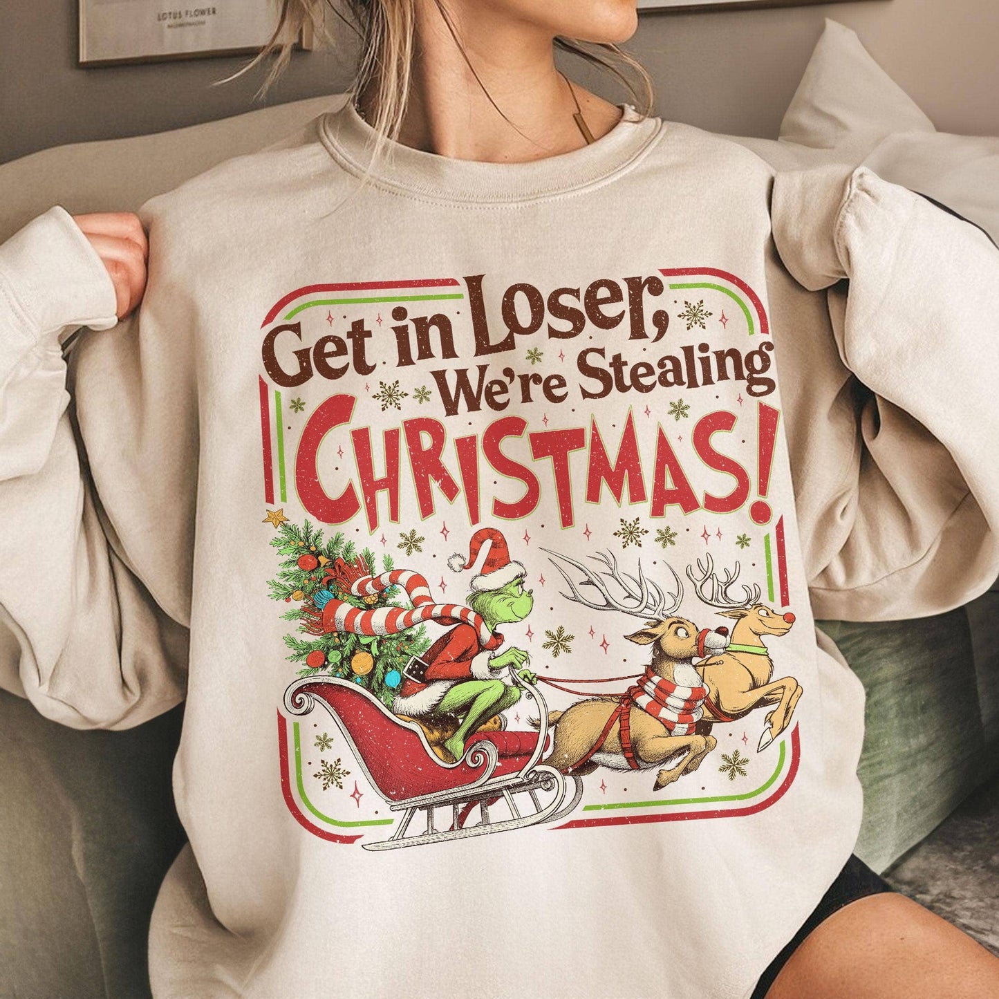 Stealing Christmas Crewneck Sweatshirt