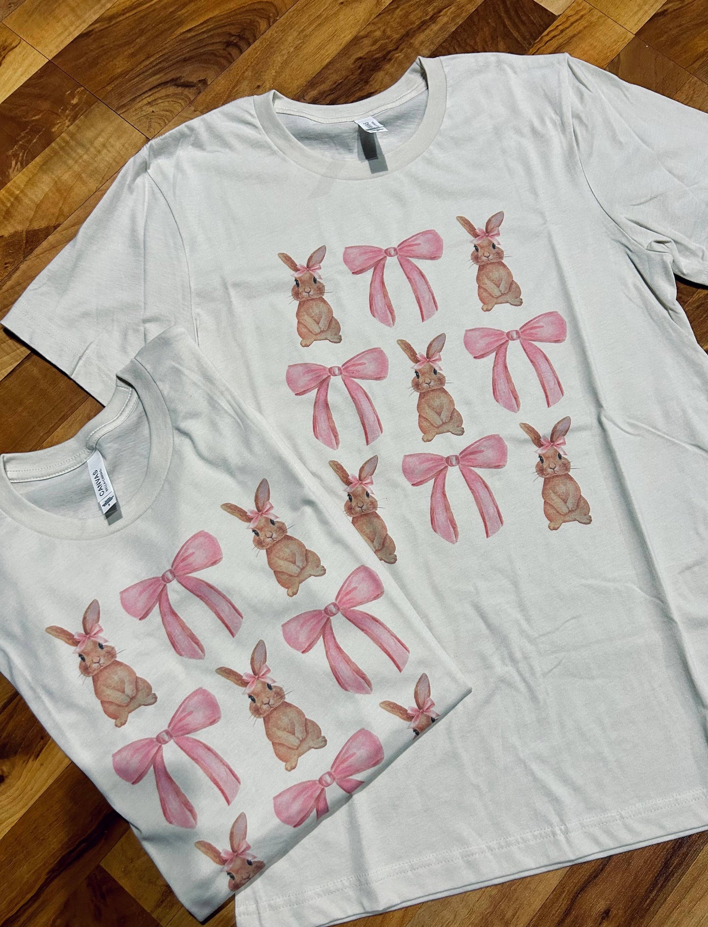 Easter Bunny and Bows Graphic Tee