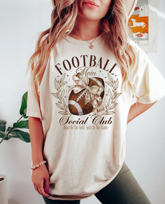 Football Mom Social Club Tee