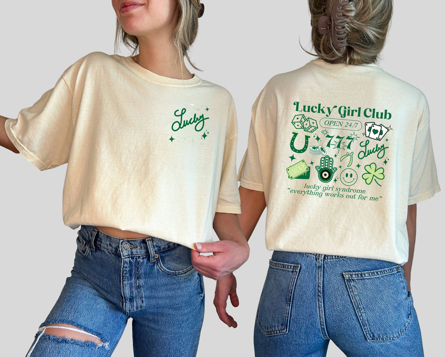 St. Patricks Day Tee, Lucky, Trendy Graphic Apparel, Lucky