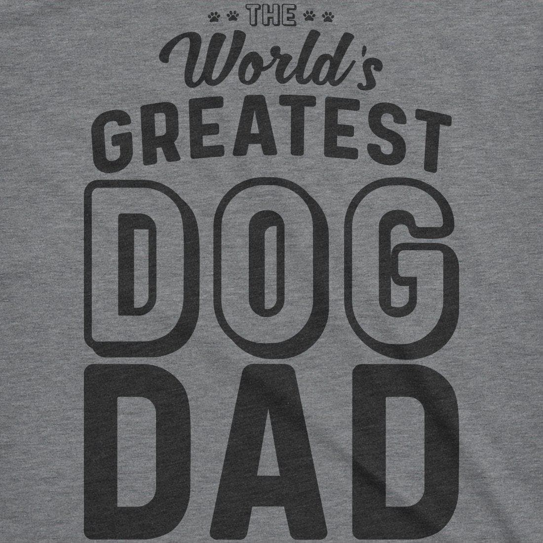 World's Greatest Dog Dad Men's Tshirt Father's Day Graphic