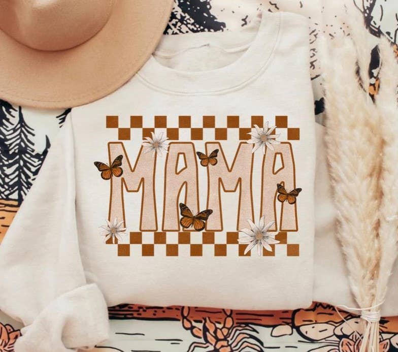Boho Mama Crewneck Sweatshirt - Cute Gift For New Moms