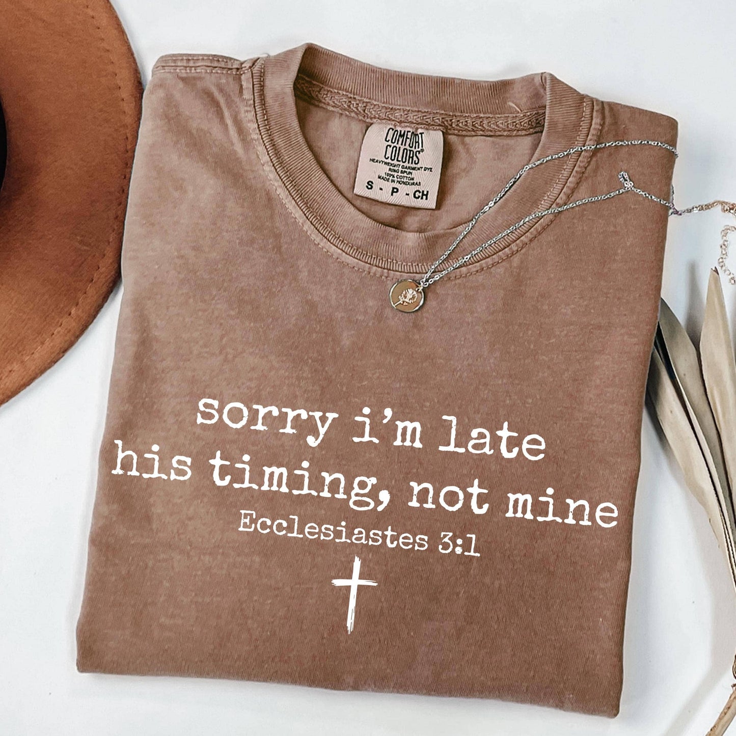 His Timing Not Mine Christian Faith Shirt