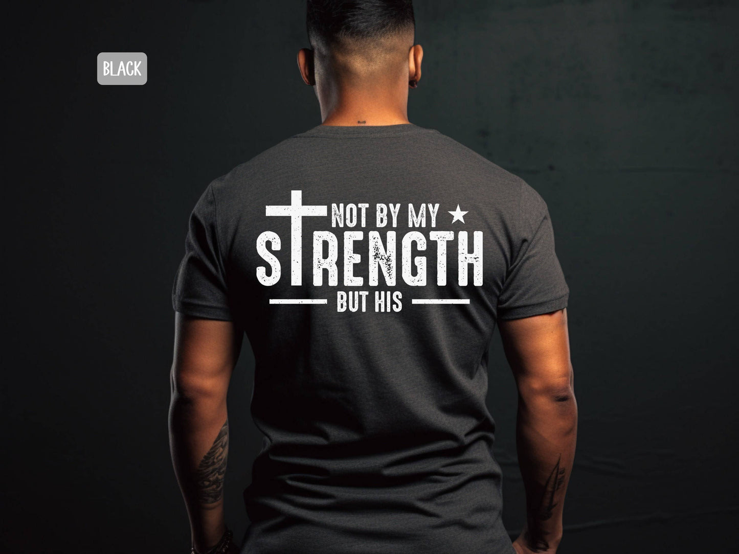 Christian Strength Bible Verse Men's Shirt - Religious Gift