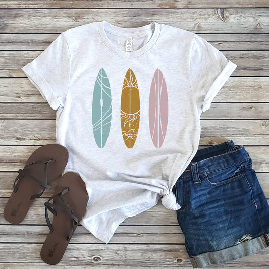 Surfboards Tee | Summer | Beach | Sizes XS-2XL
