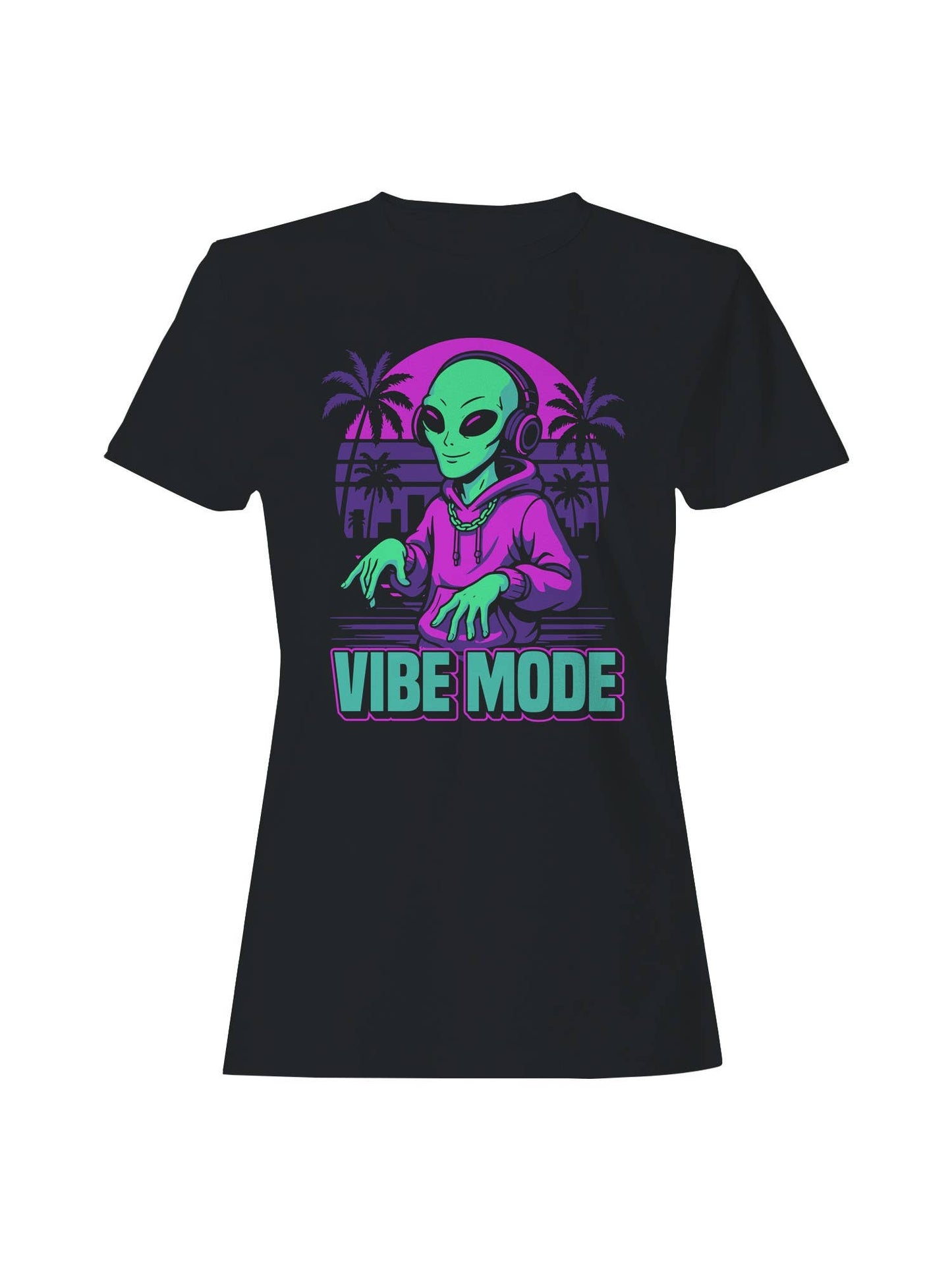 Alien Vibe Mode: Cosmic Groove Women's T-Shirt