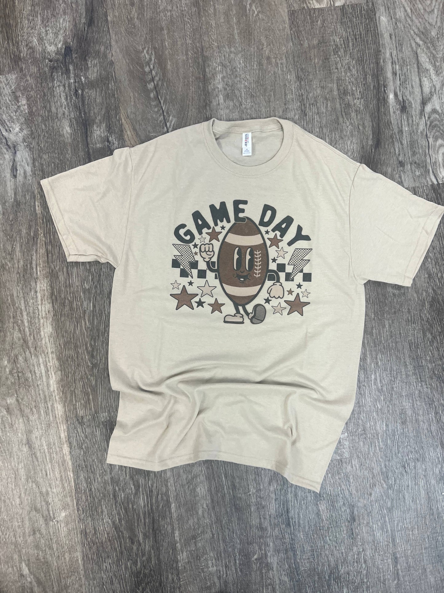Game Day Happy Football On Sand Tee