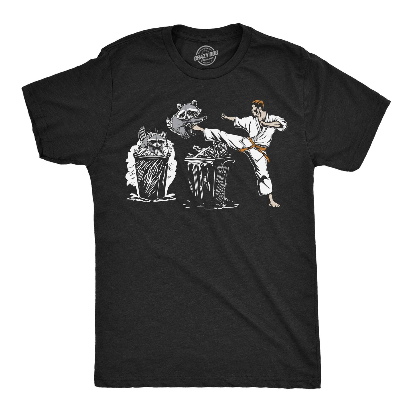 Karate Kicking Raccoon Men's T Shirt