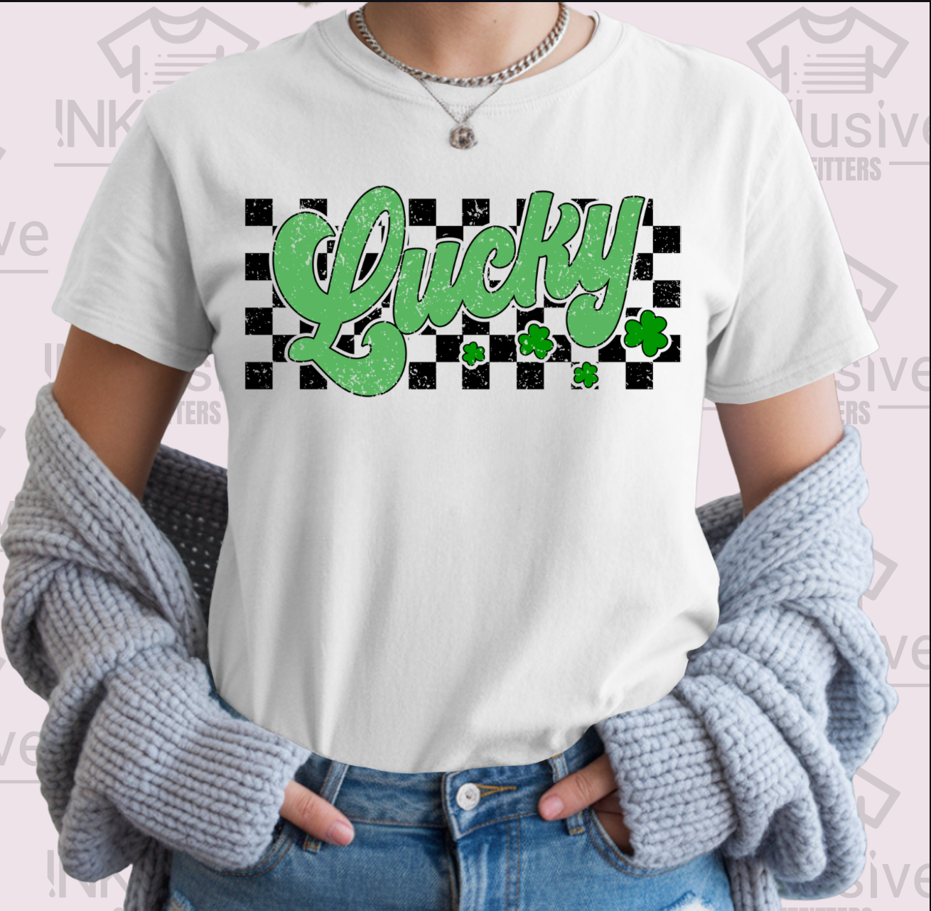 Lucky Checker - T-Shirt Gildan Softstyle