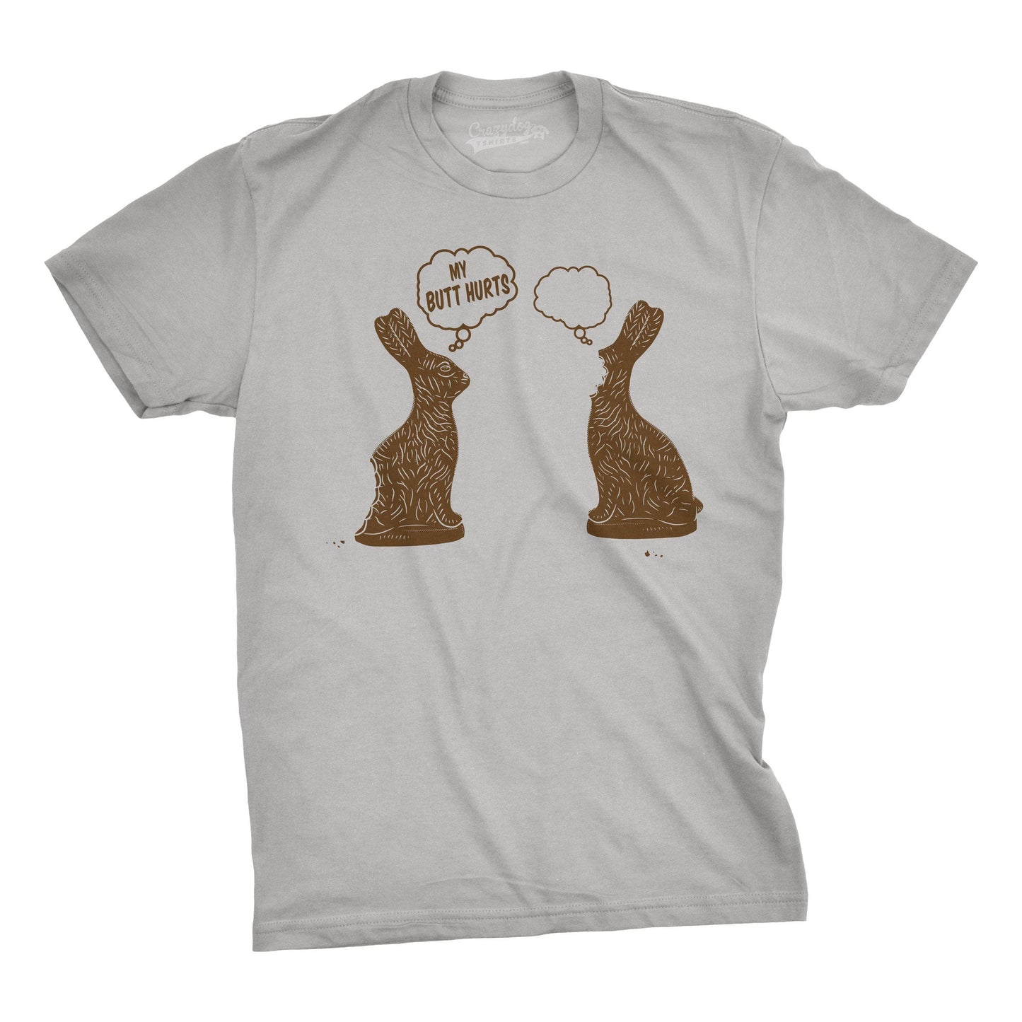 Faceless Chocolate Bunny Men's Tshirt Easter Graphic Tee