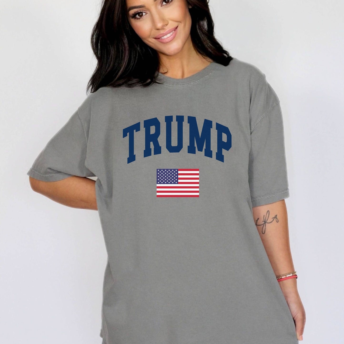 Trump Comfort Colors Crewneck - Pro Trump 2024 Support Tee