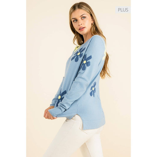 /Size Xl/ Flower Pattern Sweater