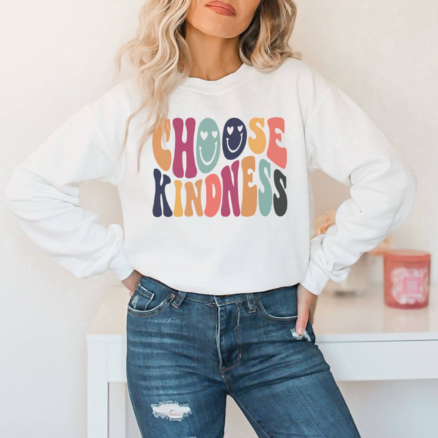 Choose Kindness Crewneck Sweatshirt | Sizes S-2XL