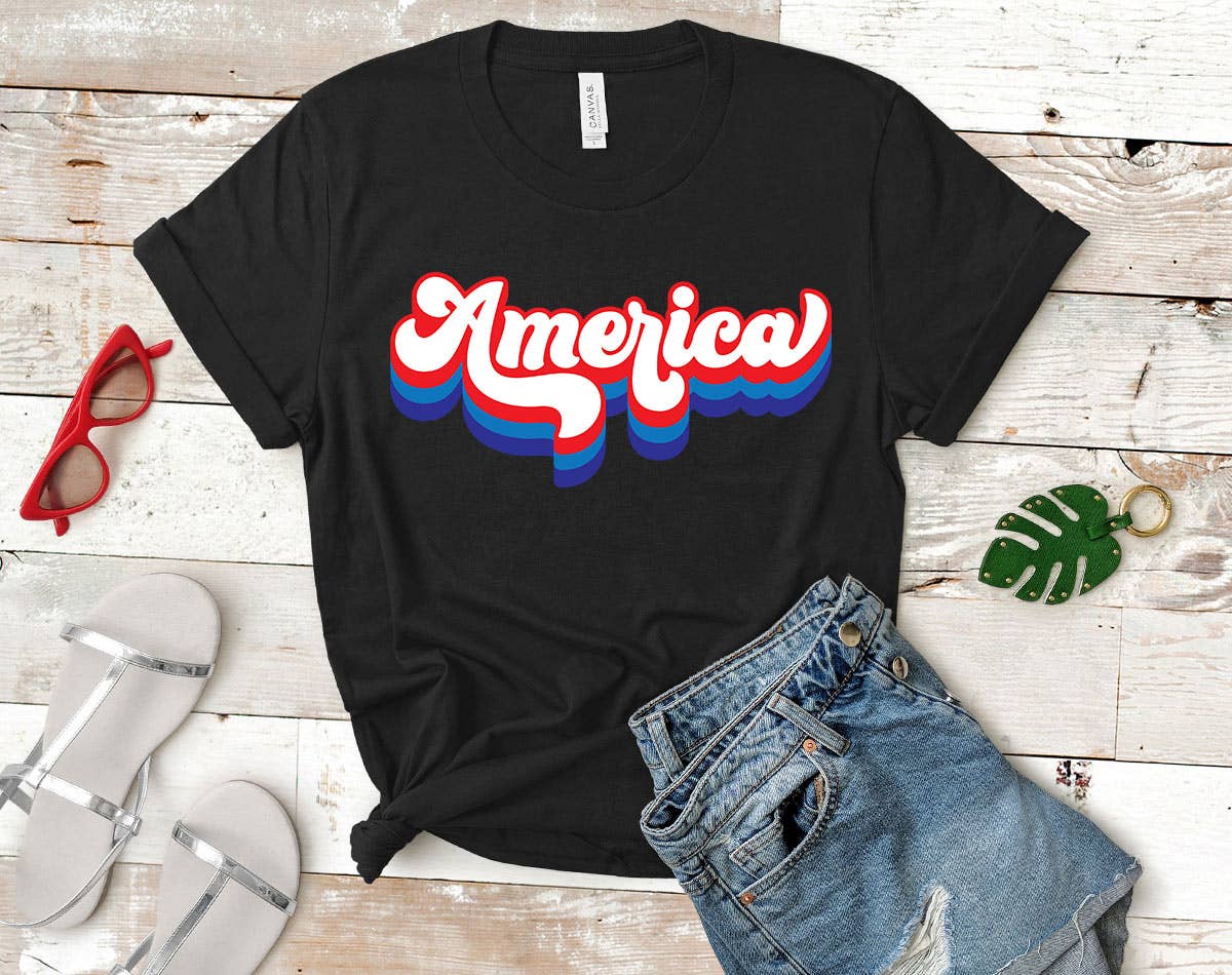 America Retro USA - July 4th Patriotic American Shirt