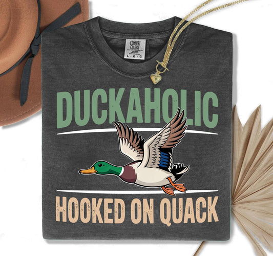 Duckaholic Hunting Shirt Funny Waterfowl Outdoorsman Gift