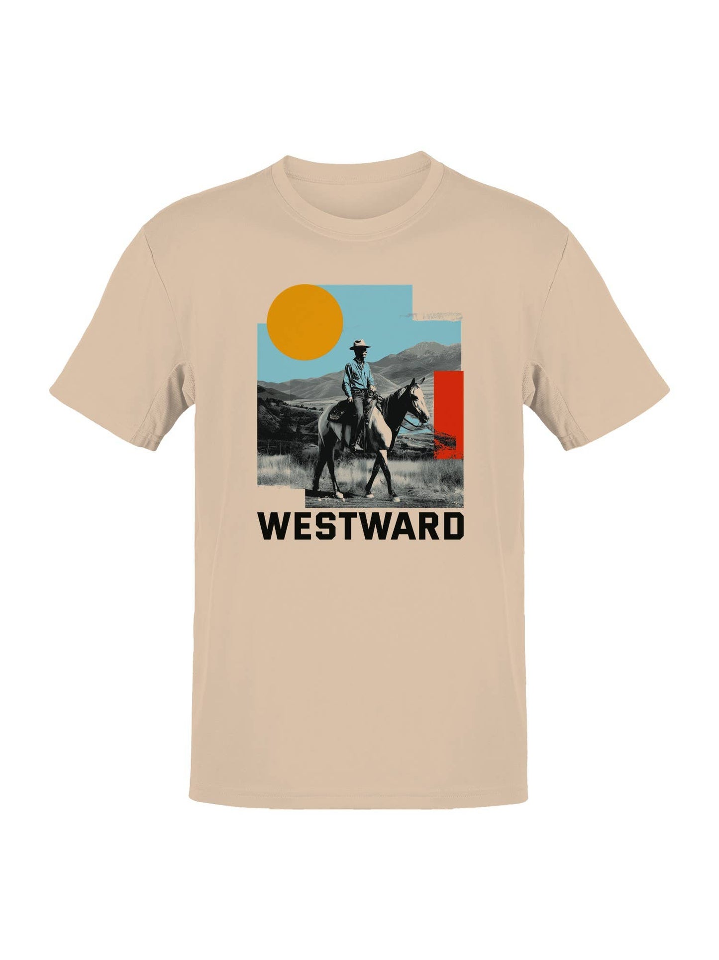 Westward Cowboy Ride Vista Men's T-Shirt