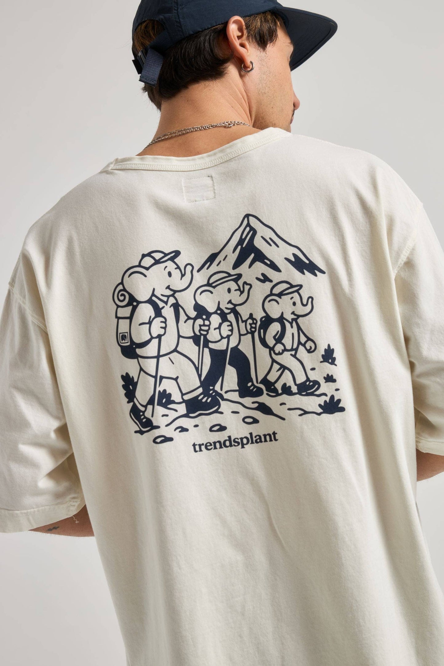 Hikers Oversized Heavy T-Shirt Marshmallow