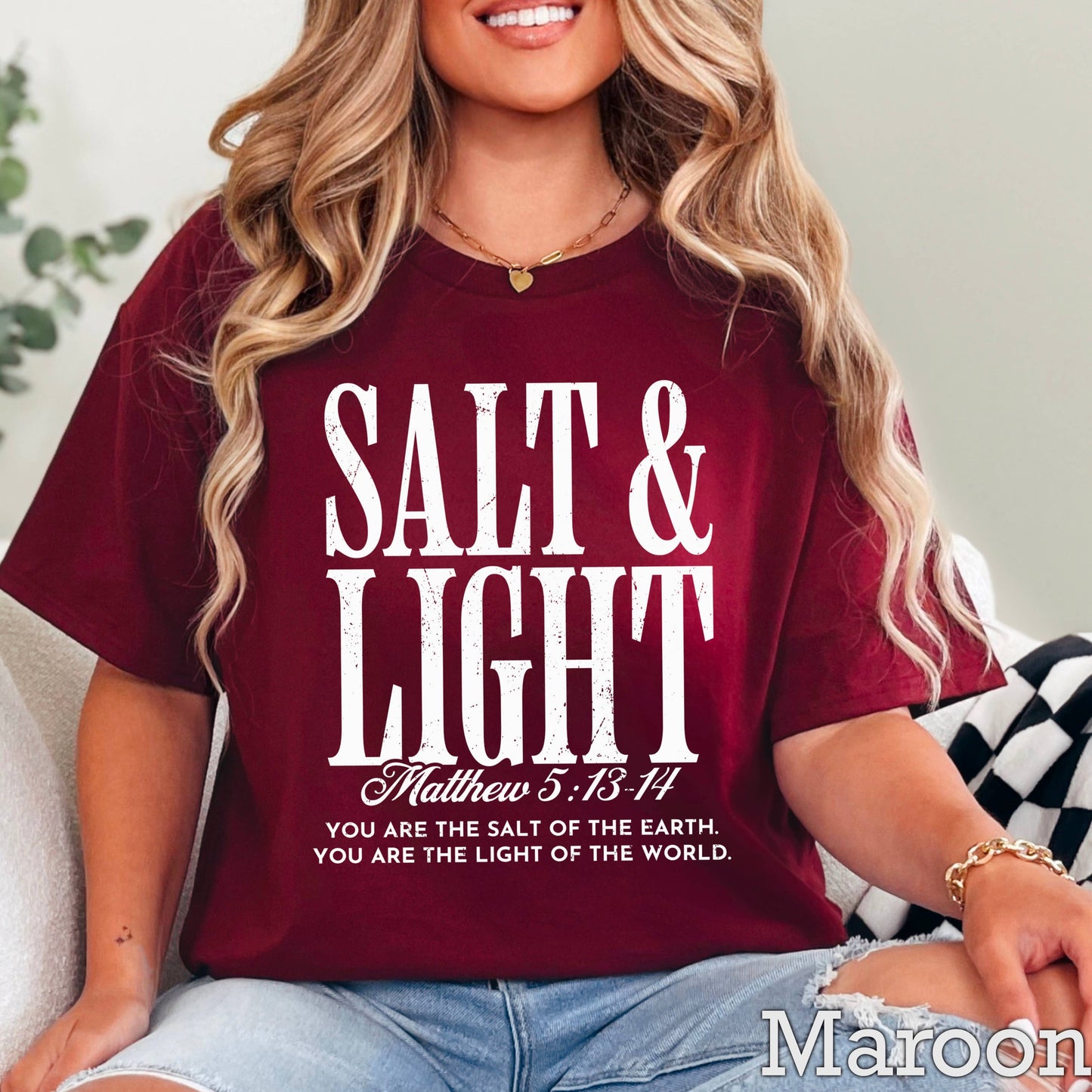 Salt & Light Christian Graphic T-Shirt | Gildan