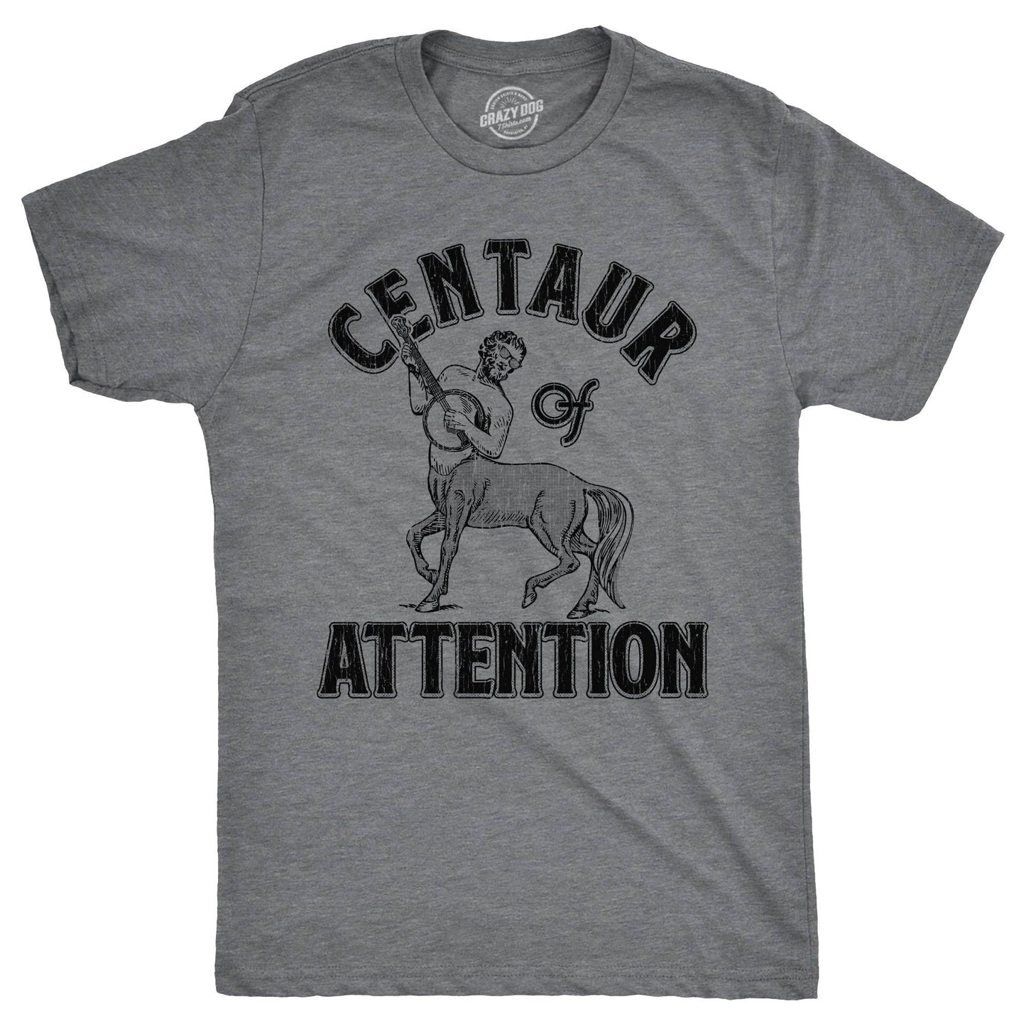 Centaur of Attention Men's Tshirt Animal Graphic Tee Western