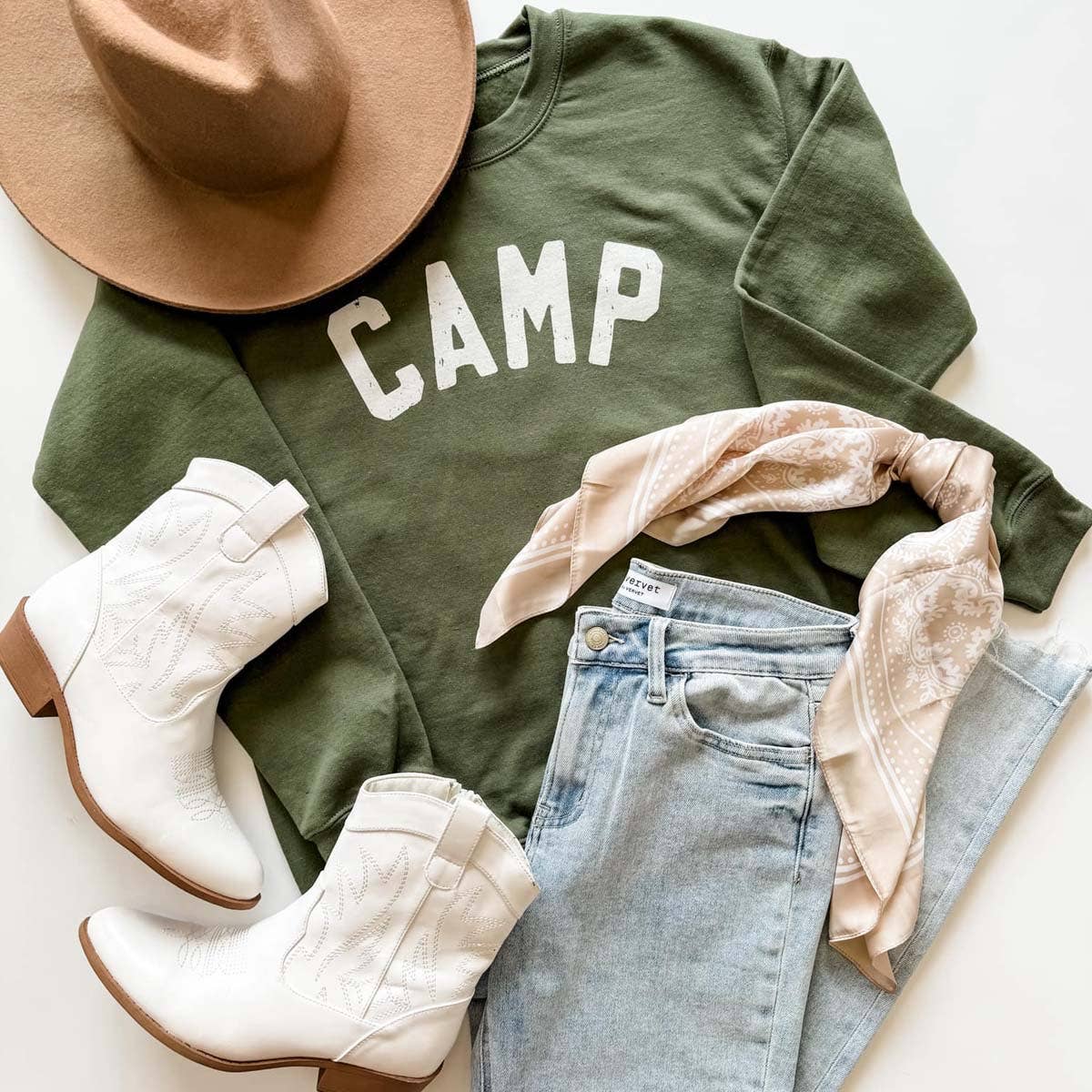 Camp Crewneck Sweatshirt, Camp Sweatshirt, Outdoorsy, Camp