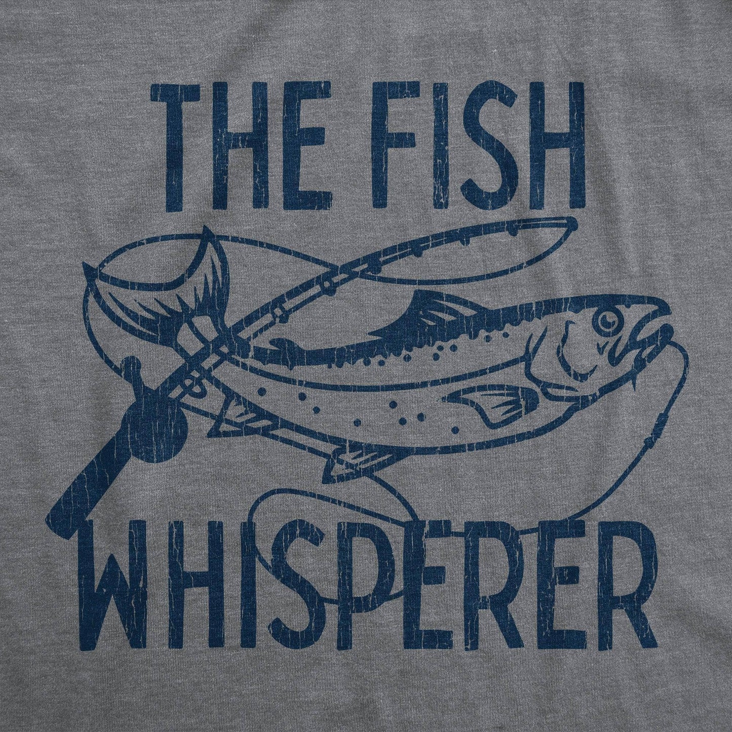 The Fish Whisperer Men's Tshirt Fishing Graphic Tee Western