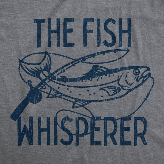 The Fish Whisperer Men's Tshirt Fishing Graphic Tee Western