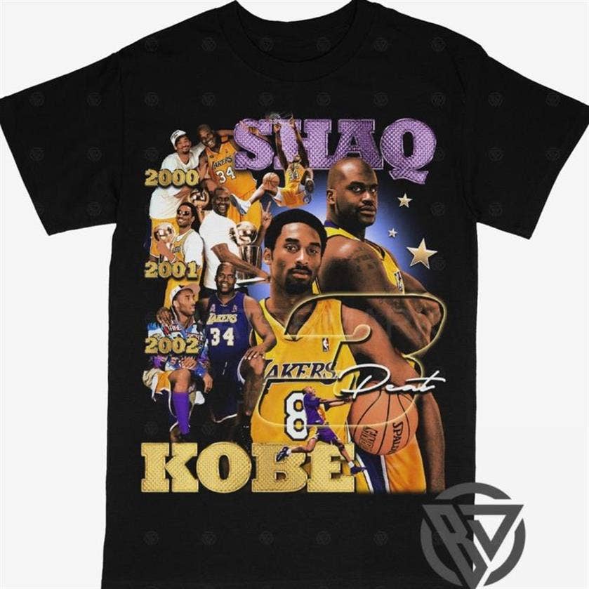 Black Mamba Shaq Retro Lakers Tee - 90S Basketball Style