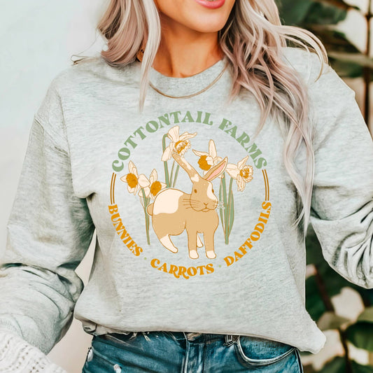Easter Sweatshirt  | Cottontail Farms  Graphic Sweatshirt