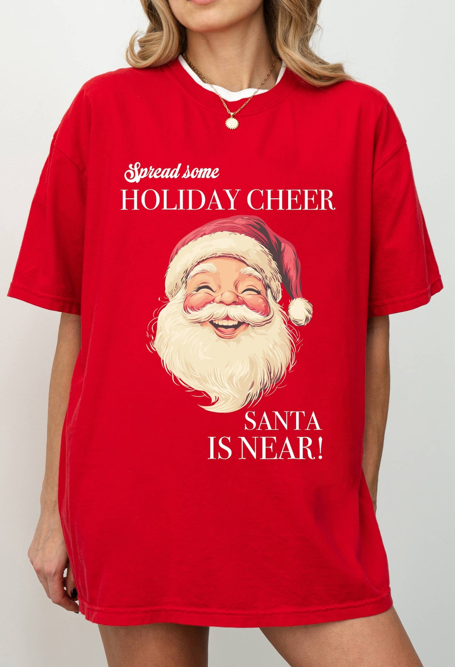 Santa Is Near Graphic Tee