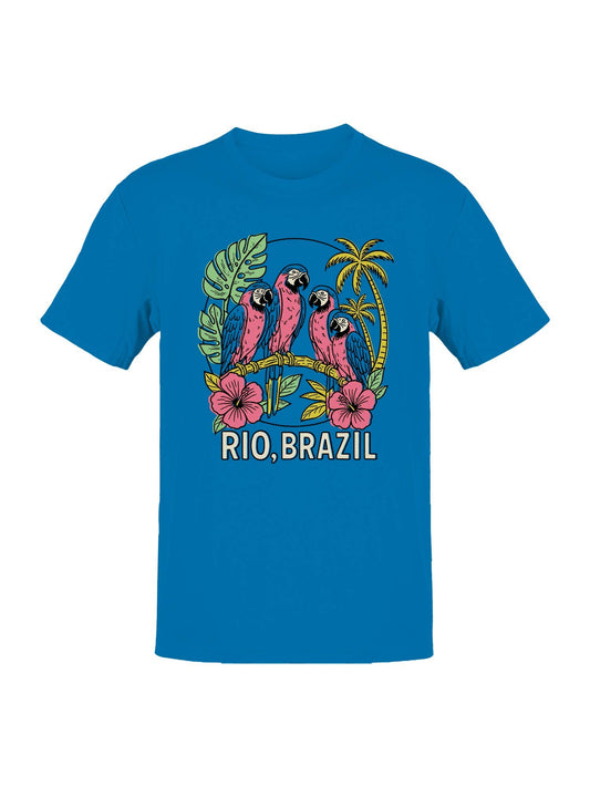 Tropical Parrots of Rio, Brazil Men's T-Shirt