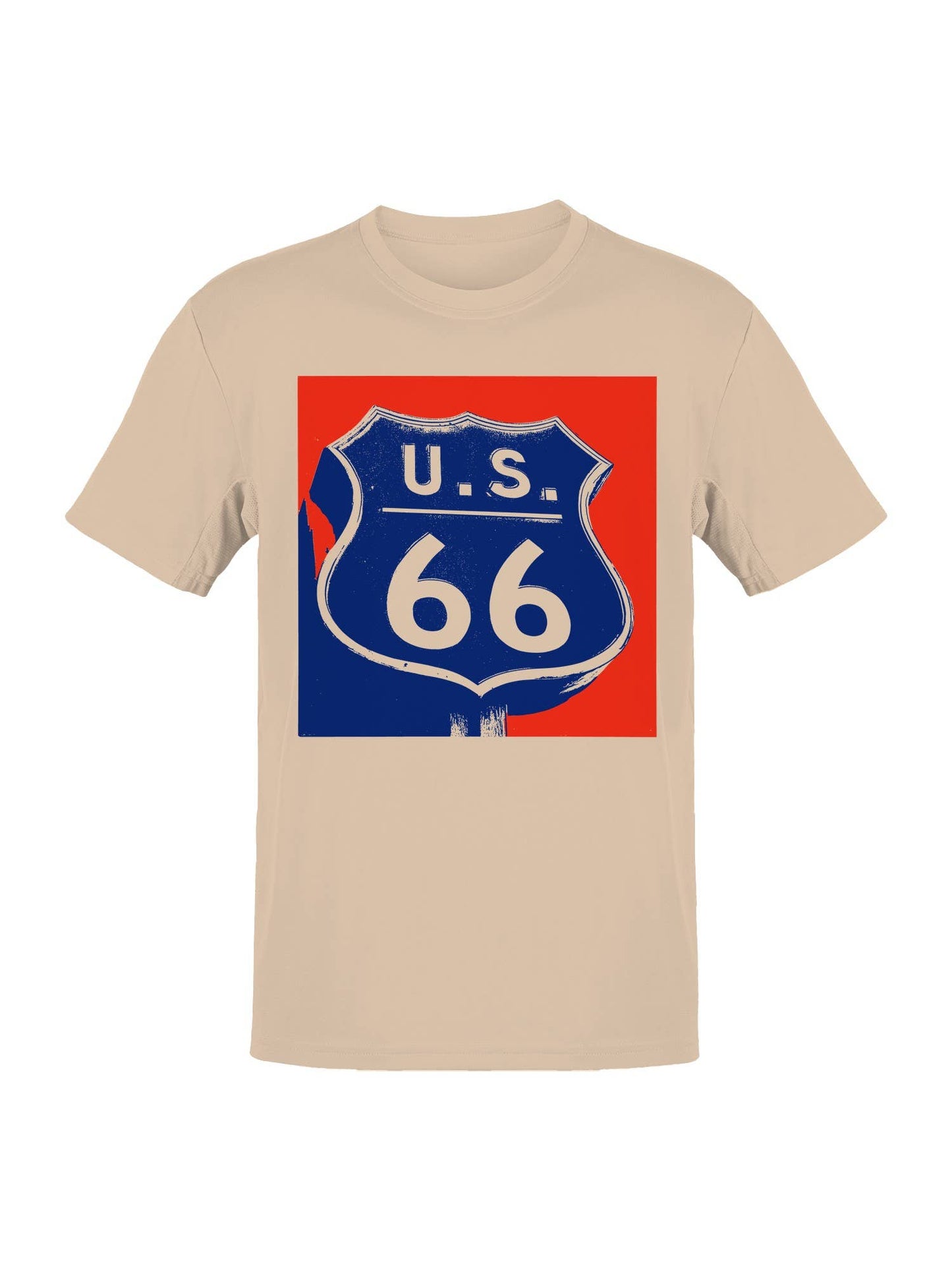 Iconic U.S. Route 66 Shield Sign Men's T-Shirt