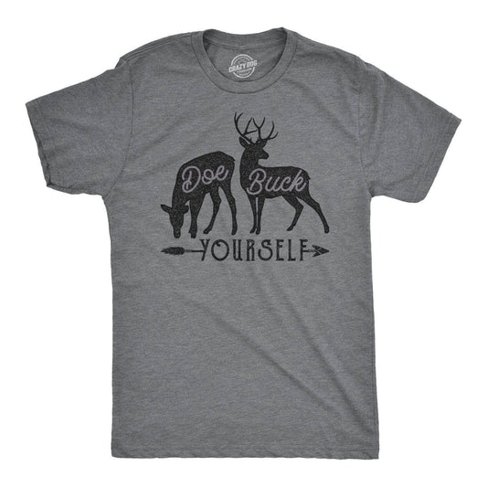 Doe Buck Yourself Men's Tshirt Hunting Graphic Tee Western T