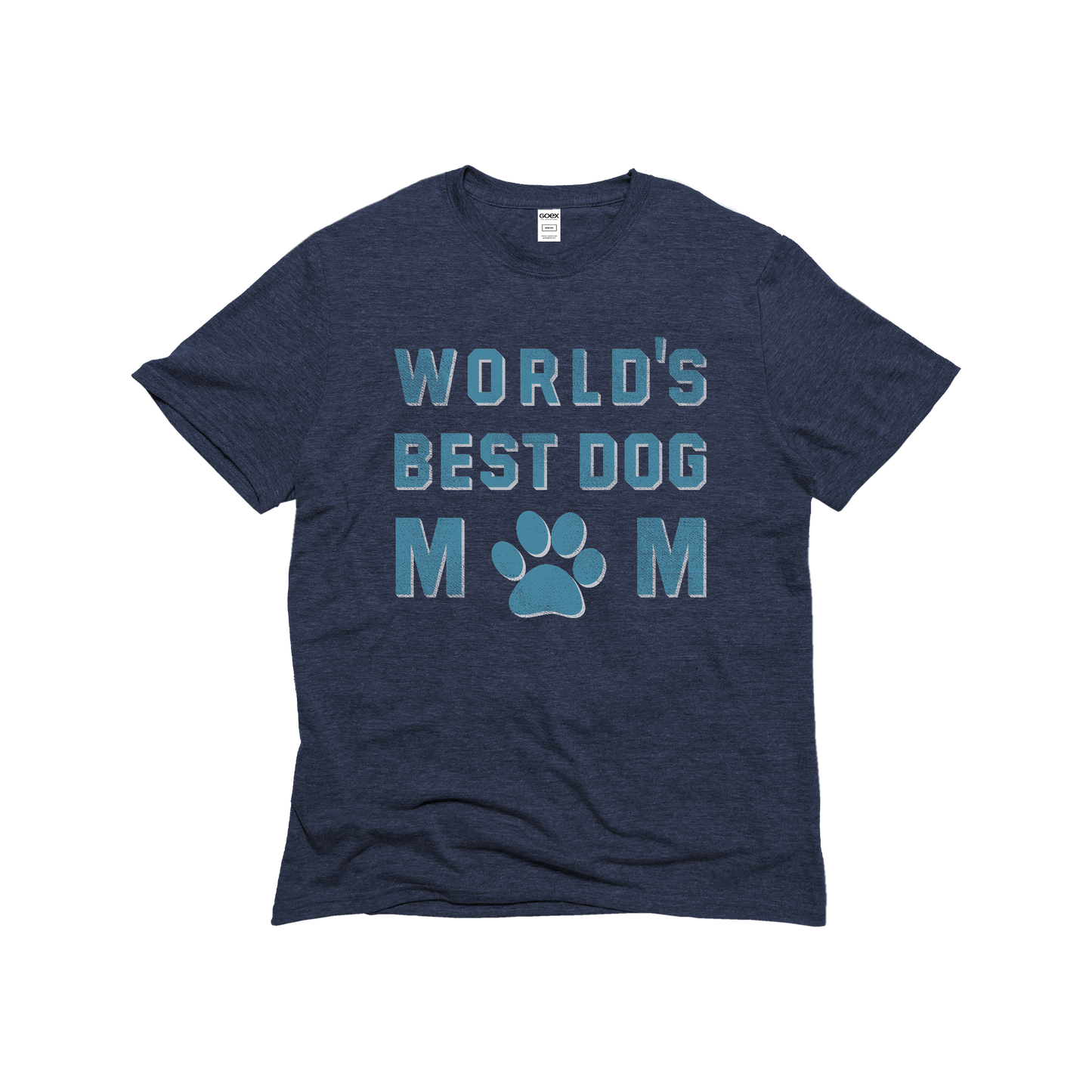 Best Dog Mom Unisex Graphic Tee Navy - 12pk