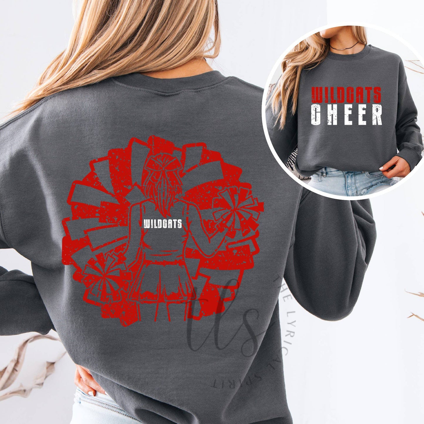 Customizable Cheerleader Spirit Wear T-Shirt/Sweatshirt