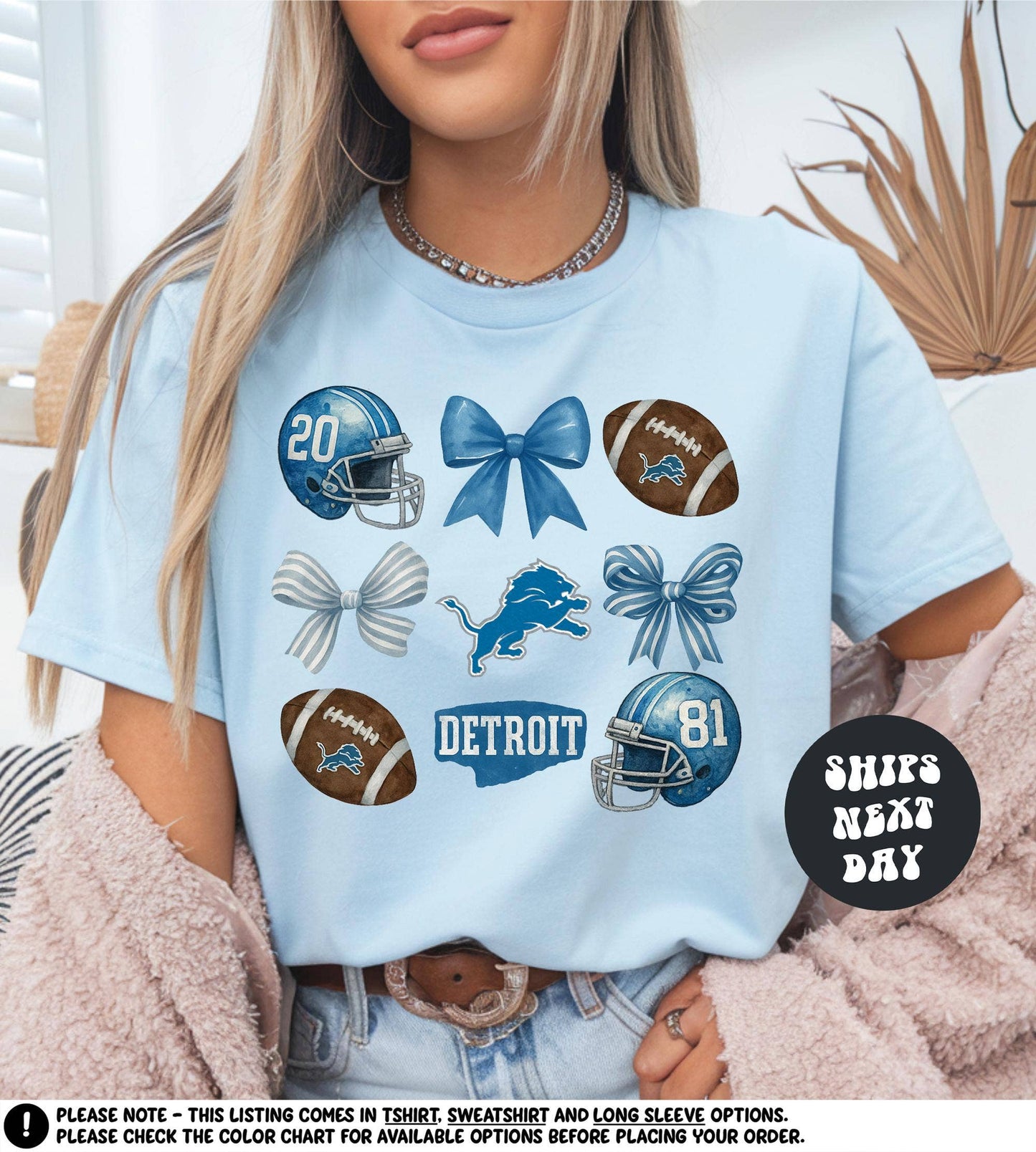Detroit Lions Football Coquette Shirt Detroit Fan Shirt